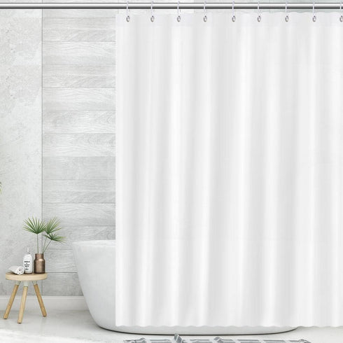 Shower Curtain Liner, 72 X 72 INCH PEVA, Waterproof & Washable Shower Curtain Liner for Bathroom, White