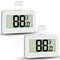 Mini Refrigerator Fridge 2 Pack Digital Freezer Thermometer, Waterproof Room Thermometer with Hook