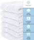 12-Pack 100% White Classic Cotton Face Towels, Ring Spun Cotton, Ultra Soft Absorbent Spa Towels for Bathroom, Kitchen