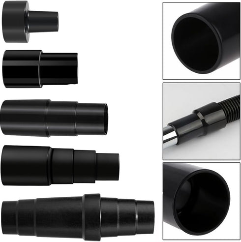 Universal Vacuum Hose Adapter Kit, Reducer Attachment Set for Shop Vac 1 1/2 to 1 1/4 inch, 1 3/8 inch to 1 1/4 inch