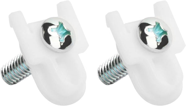 WR01X39781 Refrigerator Door Handle Fastener & for Fits GE Refrigerator Freezer Handle Replacement Parts Compatible Model AP7175647 WR01X25070(2 Pcs) (White) by Aulpq