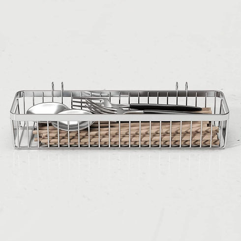 kaileyouxiangongsi Drawer Organizer, Silverware Organizer for Kitchen, Mesh Utensil Drawer Organizer for Spoon, Fork,