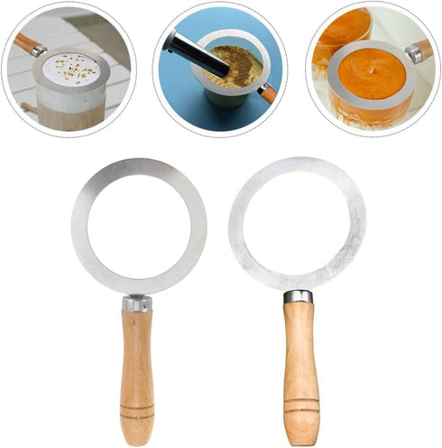 Cabilock 2Pcs Milk Cup Rim Stainless Steel Baking Cup Ring Cover for Milk Tea Coffee