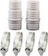 2 Pcs Washing Machine Drain Hose Connectors - Dishwasher Adapter with Hose Clamps for 1.06" & 1.18" to 1.18"