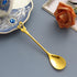 10 Pieces Stainless Steel Heart Butterfly Coffee Spoon Set, 4.7 inch Dessert Spoon for Kitchen, Cafe or Bar