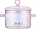 Pink Glass Saucepan, 1.5L/50oz with Lid and Handle, Safe for Pasta, Soup, Milk, Baby Food