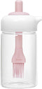 Olive Oil Dispenser Bottle with Silicone Oil Brush, 230ml Oil Container for Cooking, Baking, BBQ, Marinating, PINK