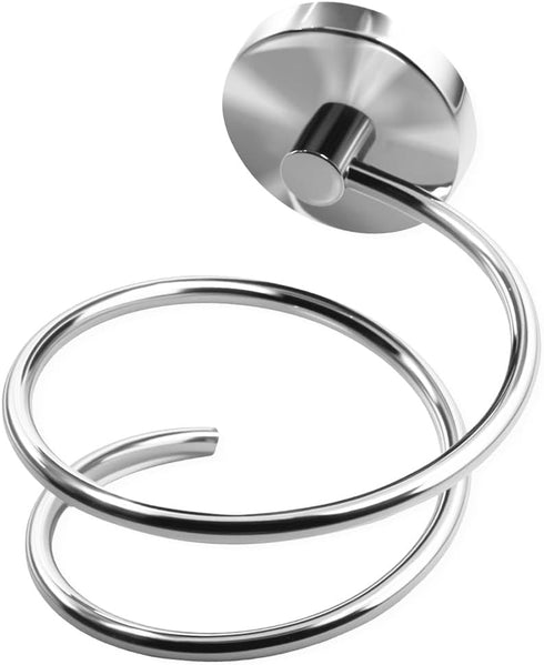Bathroom Hair Dryer Holder, Wall Mount Hair Care Tools Holder, Chrome Finished Stainless Steel
