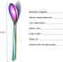 Rainbow Teaspoons, 6 Piece Spoons Silverware, Stainless Steel Small Spoons, Tea Spoons for Home, Kitchen or Restaurant, Dishwasher Safe (6.6 Inches)