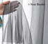 PI Dark Grey Sheer Curtains 45 Inches Length with Eyelets, Voile Light Filtering Small Window Curtains for