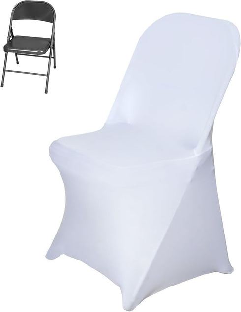 5PCS Efavormart Stretchy Spandex Fitted Folding Chair Cover Dinning Event Slipcover for Wedding Party Banquet Catering