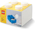 4 4-Stud 6.2 6.2 4.4 Room Copenhagen Lego Storage Brick Desk Drawer, Stackable Tabletop Storage Box, x x in, White