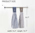 Vimeet 2 Pcs Kitchen Cotton Classical Striped Towel/Absorbent Towel/Hanging Towels/Hand Towel,Blue Stripes
