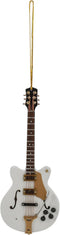 Broadway Gifts 5.5" White Wood Hollow Boby Electric Guitar Ornament Decoration