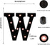 Light Up Black Alphabet Marquee Letters Sign LED Number Lights for Home Bar Christmas Birthday Party Decoration