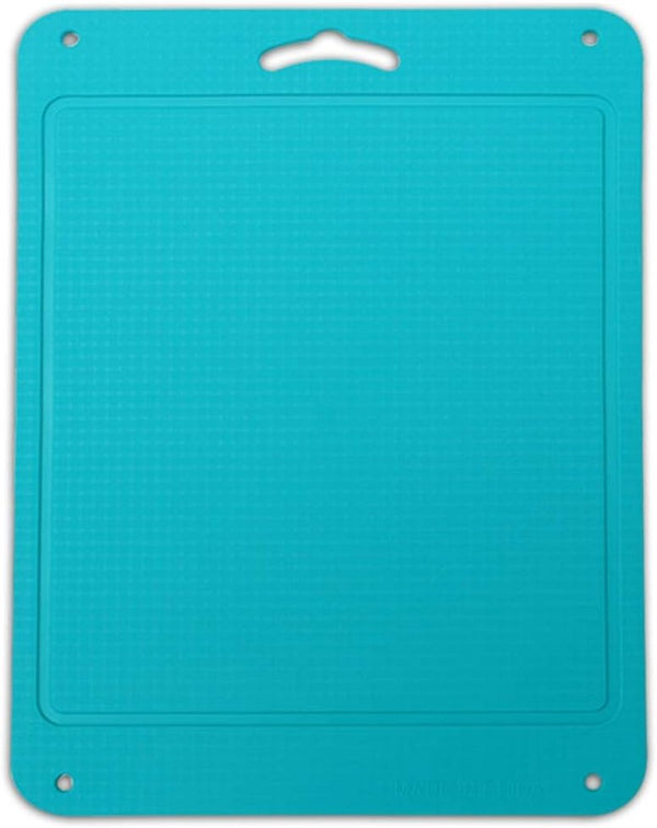 Silicone Chopping Mat, Flexible Thick Cutting Board, Food Grade Material, Non-Slipping, 12.6 x 9.6 inch (Blue)