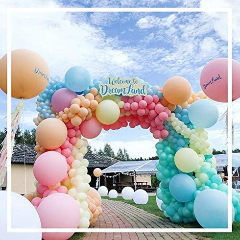 Balloon Decorating Tape Strip for Balloon Arch Garland Kit, 2 Rolls 32.8 Feet with 400 Pcs Glue Dots Stickers