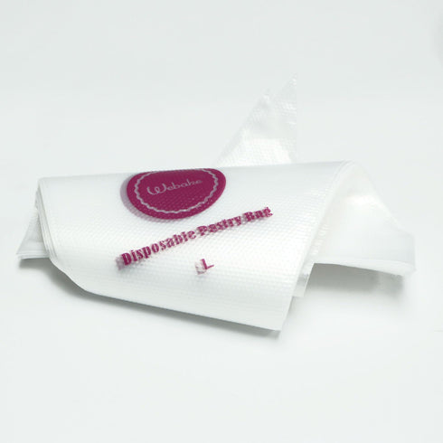 Webake 16 Inch Disposable Pastry Bags, 100pcs Large Icing Piping Bags for All Size Tips