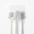 Toothbrush Holder 4 Packs - Clean Polycarbonate for Bathroom Shower, Wall Mounted, Easy Installation