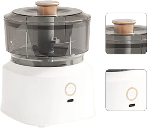 YUYTE Food Processors Meat Grinder, Electric Chopper with Stainless Steel Blades for Kitchen