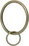 Ivilon Drapery Eyelet Curtain Rings - Set of 14, 2" Ring Loop for Hook Pins, Antique Brass