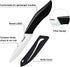 Paring Knife, Large Handle and Super Sharp Ceramic Knife Blade of 4 Inch,Rust Proof Stain Resistant,ABS Handle(Black). by Eocogup