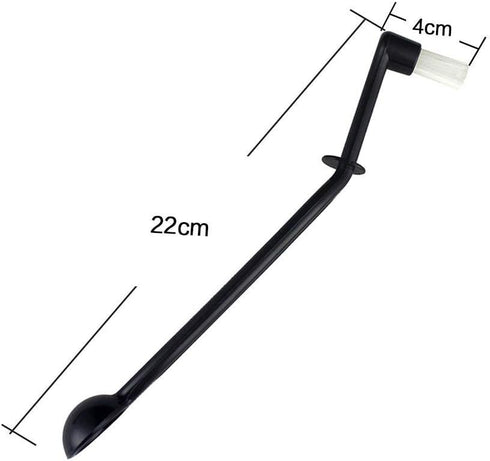 Number-One Coffee Machine Brush Cleaner, Nylon Espresso Machine Brush & Grinder Cleaning Tool with Spoon (Pack of 2)