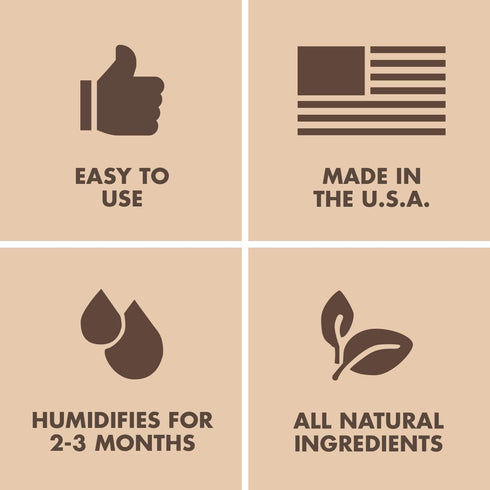 Boveda 69% Two-Way Humidity Control Pack – Size 60 – Single – For Storing Up to 25 Items – Moisture Absorber –