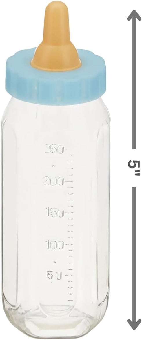 Unique 5" (2 Blue Fillable Baby Bottle Favor - Ct.) - Adorable & Versatile Event Keepsakes - Perfect for Baby Showers
