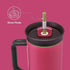Owala Stainless Steel Triple Layer Insulated Travel Tumbler, 40 oz, Pink (Watermelon Breeze)