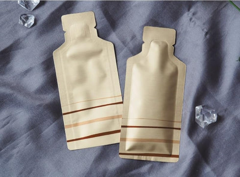 NATX 100Pcs Package Packaging 2.95.1in (7.513cm)) Bottle Shape Open Top Aluminum Foil Pouch Bag with Tear Notch