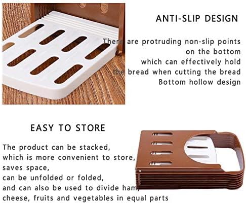 TCOTBE Foldable Compact Bread Slicing Guide - Bake Slicer Cutter for Homemade Bread