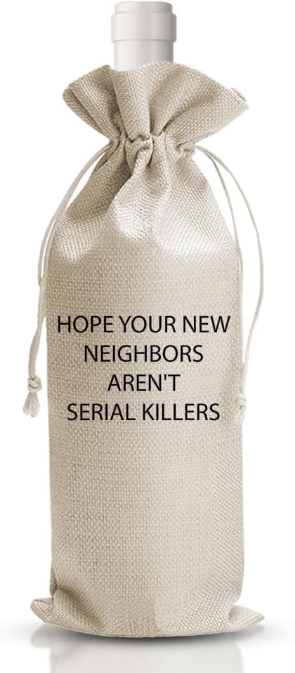 Housewarming Wine Gift Bags, New Home Gifts for Homeowners, Moving Away Gift for New Neighbors