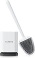 ASOBEAGE Deep Cleaner Toilet Brush, Silicone Toilet Brush with No-Slip Long Handle and Flexible Bristles, Quick Drying