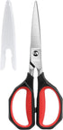 LIVINGO 8.5 Inch Kitchen Shears Heavy Duty, Dishwasher Safe, Sharp Forged Stainless Steel Blade for Cutting Food