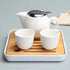 Small Ceramic Teapot, 350ml/12.0oz with Stainless Steel Infuser for Loose Tea and Blooming Tea