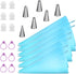 Reusable Piping Bags and Tips Set, Cake Decorating Tools with Icing Pastry Bags and Couplers