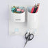Bedside Shelf Wall Mounted Rack Organizer with Headset Stand, Drink Holder, Small Hooks for Bedroom, Bathroom