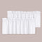 H.VERSAILTEX 2 Panels White Valance for Windows | Natural Blackout Curtains for Small Windows, 52" W x 18" L