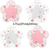 Set 4 Accessories(4.3in) Sakura Coasters of Kawaii Cup Mat Anti-Skid Pot Bowl Pad Placemats PVC Cherry Blossom Coaster