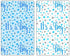 60 It's a Boy Blue Baby Shower Miniatures Candy Bar Wrapper and Stickers Decorations, Made in USA (Candy Not Included)