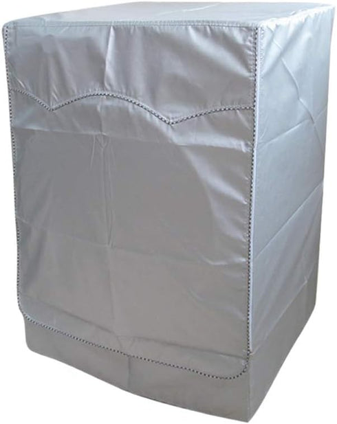 QLLY Washer/Dryer Cover for Front-loading Machine - Waterproof, Dustproof, Sun-Proof, W27"D33"H39" (Basic Silver)
