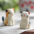 Pack of 6 Lovely Lucky Cat Porcelain Knife Rests, Ceramic Tableware Rest Set