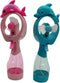 Dolphin Misting Spray Bottle Fan, Kids Personal Cooling Mist Handheld Humidifier, Set of 2