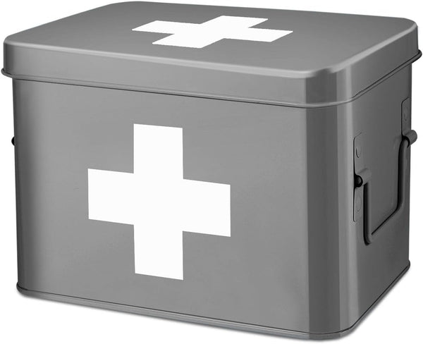 Flexzion Medicine Box, Home Pharmacy Box, 33 x 21 x 19 cm,
