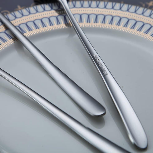 Long Handle Premium Stainless Steel Spoon Set of 6, Coffee Stirrers, Ice Tea, Ice Cream, Cocktail Spoons
