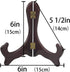 Artliving 6 inch wood-like Easels Plate Stand Holder Display Stands -Set of 4