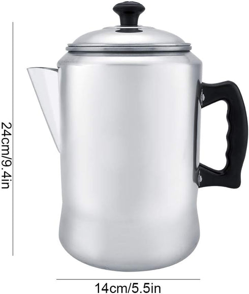 Shipenophy Percolator Coffee Pot, Aluminum Alloy Camping Coffee Maker for Stove Top, Coffee Kettle with Lid