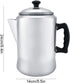 Shipenophy Percolator Coffee Pot, Aluminum Alloy Camping Coffee Maker for Stove Top, Coffee Kettle with Lid