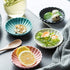 Gaolinci 3.5 Inches Flower Shape Ceramic Sauce Dish, Mini Side Seasoning Dish, Set of 4 Porcelain Small Saucer Dishes